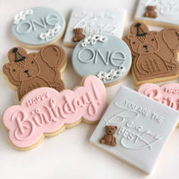 Birthday bear Pop! Stamp with matching cutter