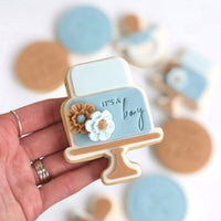 TWO TIER CAKE POP STAMP WITH MATCHING CUTTERS
