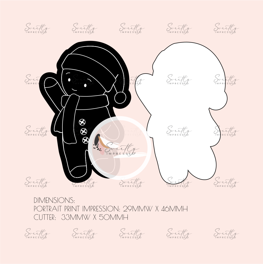 PORTRAIT PRINT - MINI GINGERBREAD MAN – Sweetly Impressed