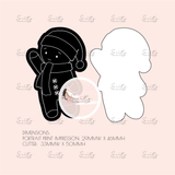 PORTRAIT PRINT - MINI GINGERBREAD MAN - EXCESS STOCK