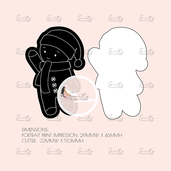 PORTRAIT PRINT - MINI GINGERBREAD MAN