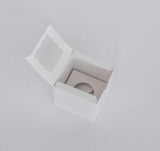 1 Mini Cupcake Boxes with Clear Window - Gloss White