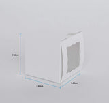 1 Mini Cupcake Boxes with Clear Window - Gloss White
