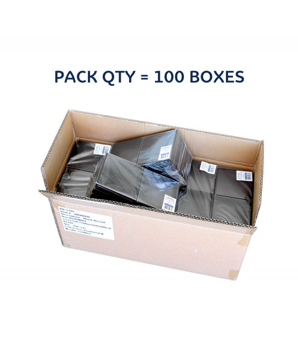 Black Single Cookie Box 9x9x2cm - Ready Assembled – Sweetly Impressed