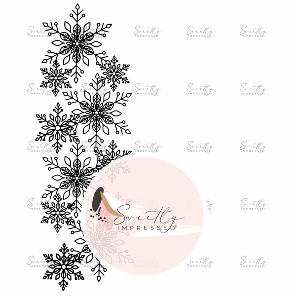 EASYTONE SNOWFLAKE border stamp