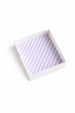 Digital COOKIE BOX liner - LILAC DIAGONAL STRIPE