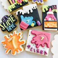SLIME/PAINT SPLAT POP STAMP WITH MATCHING CUTTER