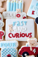 RACE TRACK STITCHING QUOTE PLAQUE '"FAST & CURIOUS"