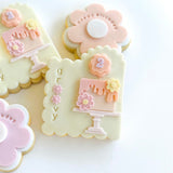 SINGLE TIER CAKE STAMP-  WITH DRIP