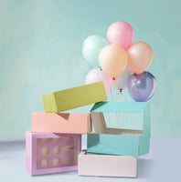 PAPYRUS SCALLOPED TALL CUPCAKE BOX (12 HOLE) - PASTEL LILAC