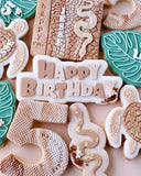 Happy Birthday curve quote Impression Stamp