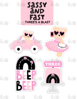 Beep Beep Pop Stamp with matching cutter