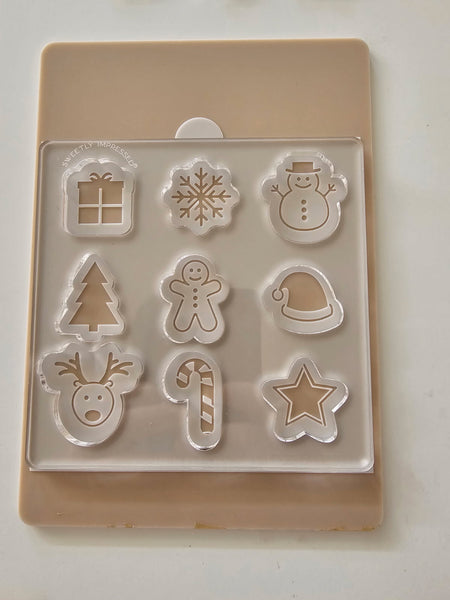 Choc Pop Bites Template - Mixed designs to fit Sweet Sticks MINI Christmas Stencil SS1234