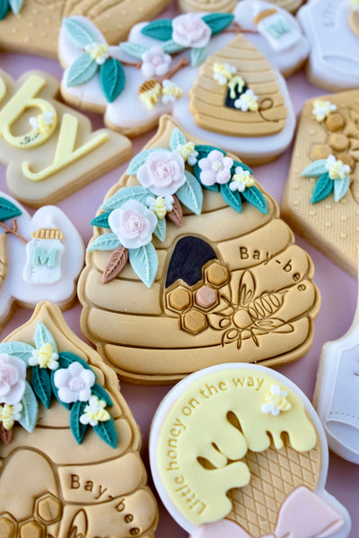 Bee Hive Impression Stamp with cutter