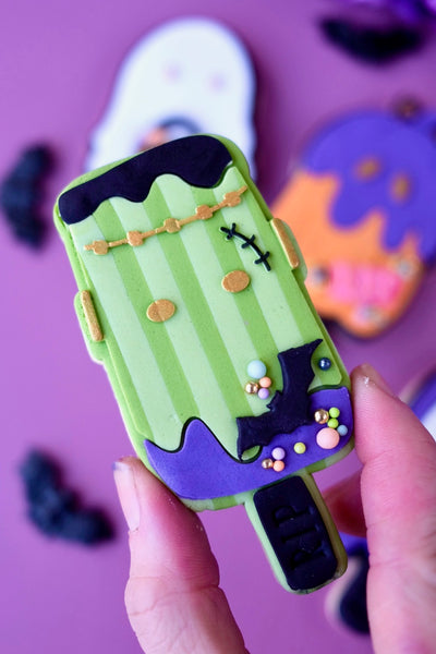 Halloween Frankie ICE CREAM POP STAMP WITH MATCHING CUTTER