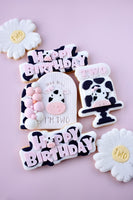 HAPPY BIRTHDAY BLOCK font Pop Stamp with matching cutter