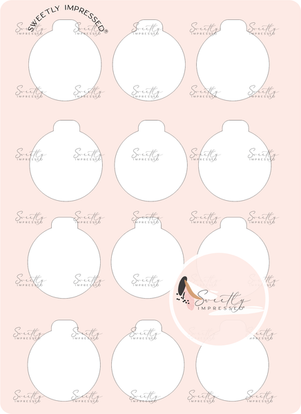 Choc Pop Bites Template - Bauble