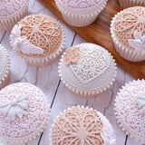 KATY SUE - Lace Heart Cupcake Silicone Mould