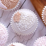 KATY SUE - Lace Heart Cupcake Silicone Mould