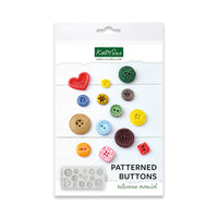 KATY SUE - PATTERNED BUTTONS SILICONE MOULD