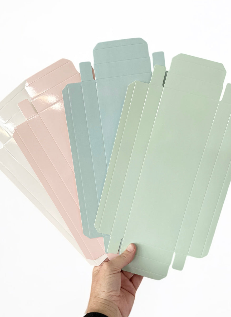 DUCK EGG BLUE - Sweetly Impressed Gloss TRIPLE Cookie Box 26x9x2.3cm
