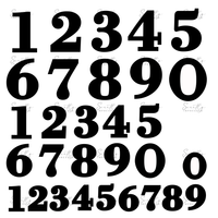 FORMAL FONT - MULTI SIZE NUMBER POP MOULD PLATE