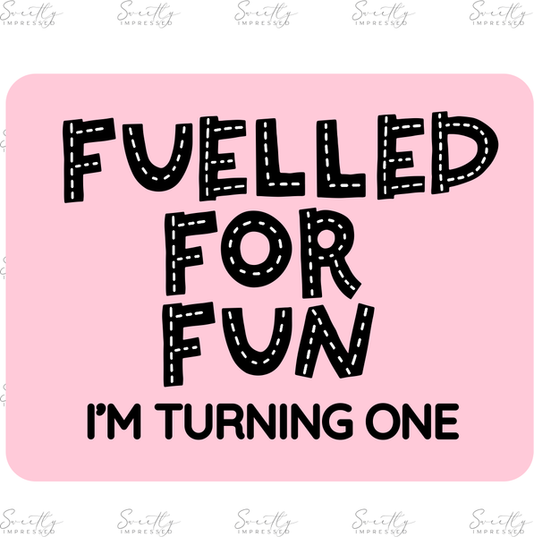 RACE TRACK STITCHING QUOTE PLAQUE  FUELLED FOR FUN
