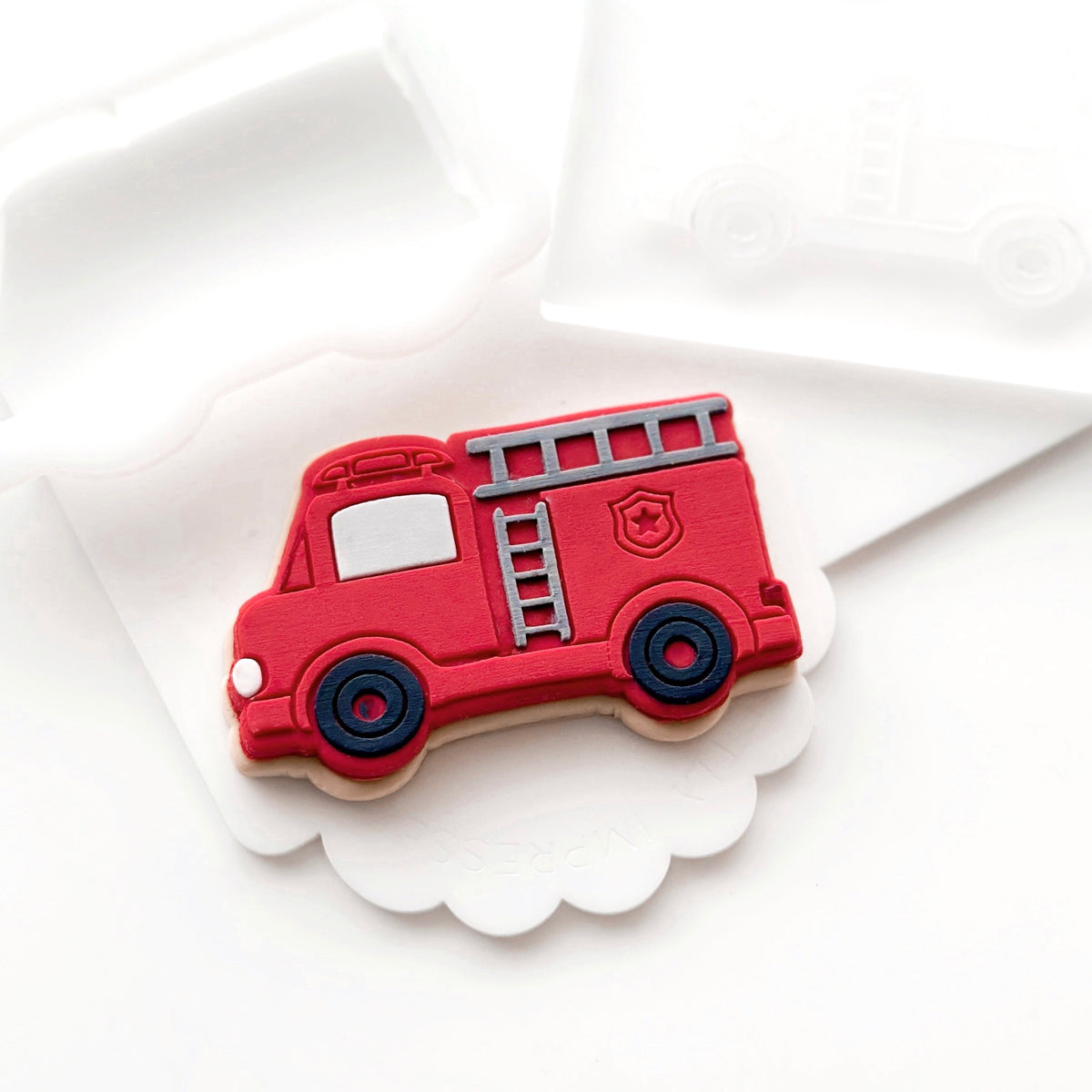 Discontinued - FIRE ENGINE POP STAMP WITH MATCHING CUTTER – Sweetly ...