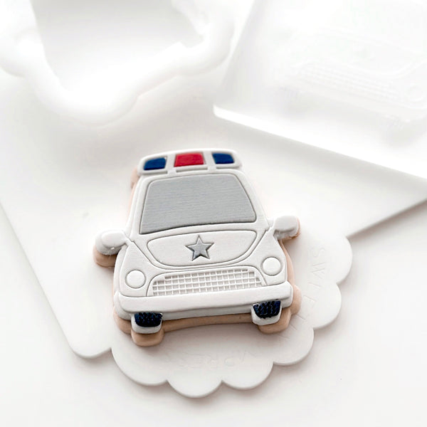 Discontinued -POLICE VEHICLE STAMP WITH MATCHING CUTTER