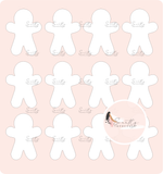 Choc Pop Bites Template - GINGERBREAD MAN
