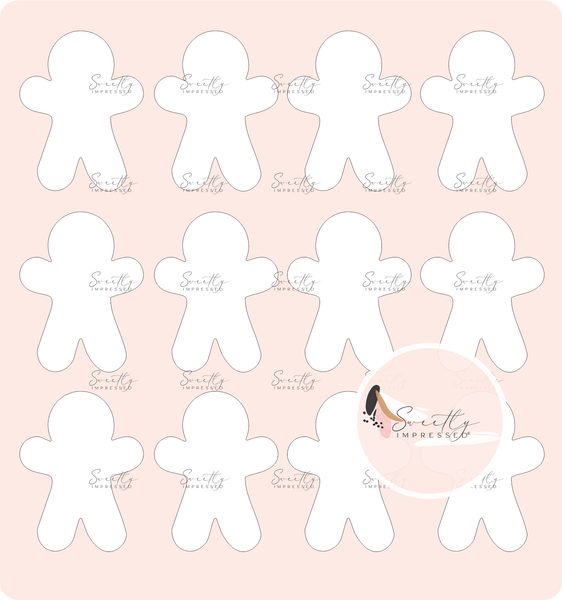 Choc Pop Bites Template - GINGERBREAD MAN