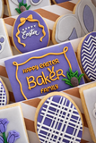 EASYTONE - HAPPY EASTER MINI WAVY BORDER PERSONALISED PLAQUE STAMP AND CUTER