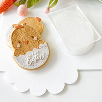 Discontinued - CHICKEN IN EGG HAPPY EASTER STAMP AND CUTTER