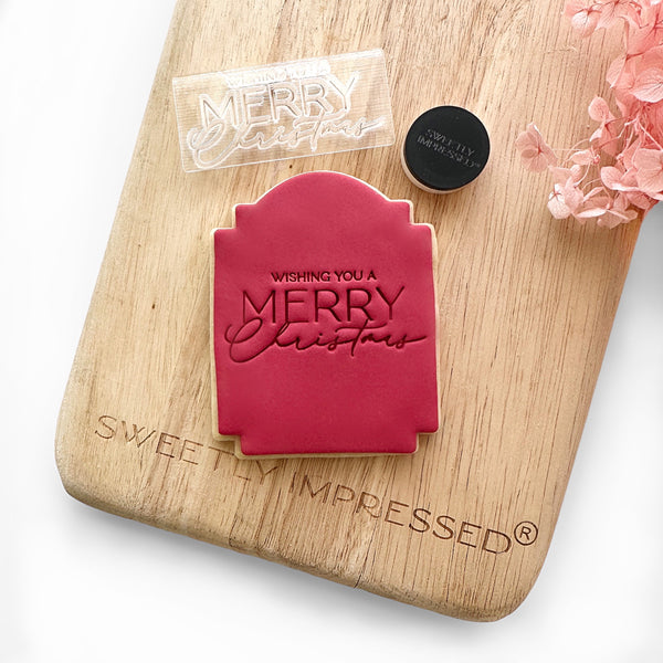 WISHING YOU A MERRY CHRISTMAS  IMPRESSION STAMP