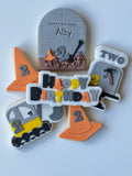 HAPPY BIRTHDAY BLOCK font Pop Stamp with matching cutter