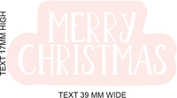 MERRY CHRISTMAS 'FUN' FONT IMPRESSION STAMP