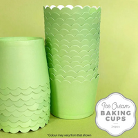 Cake Craft - Ice Cream Baking Cup - Pastel Green - 24 Pack