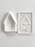 Christmas House with Pine peaked roof | Stamp and Cutter