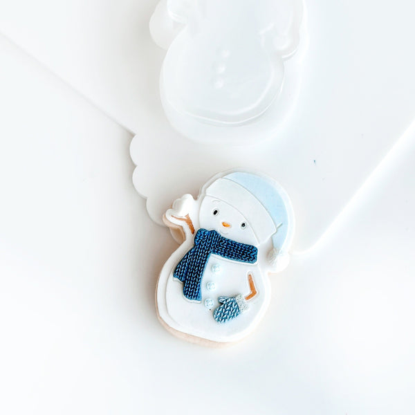 SNOWMAN POP STAMP WITH CUTTER
