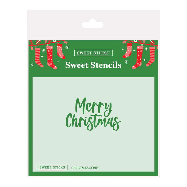 SWEET STICKS SWEET STENCILS - CHRISTMAS SCRIPT