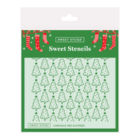 SWEET STICKS SWEET STENCILS - CHRISTMAS TREE SCATTERED