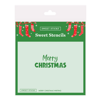 SWEET STICKS SWEET STENCILS - MERRY CHRISTMAS WRITING