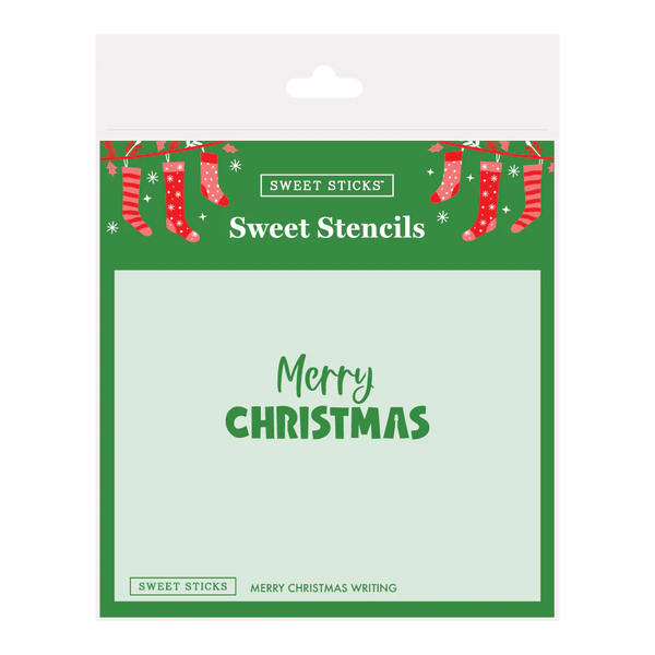SWEET STICKS SWEET STENCILS - MERRY CHRISTMAS WRITING