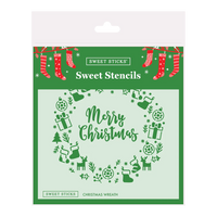 SWEET STICKS SWEET STENCILS - CHRISTMAS CAKE WREATH