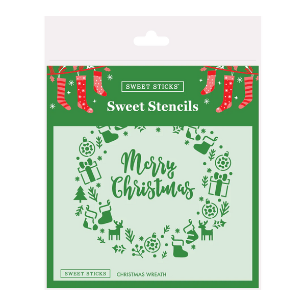 SWEET STICKS SWEET STENCILS - CHRISTMAS CAKE WREATH
