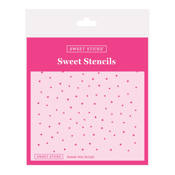 SWEET STICKS SWEET STENCILS - POLKA DOT THANKYOU