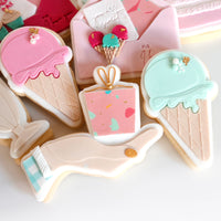ICE CREAM POP STAMP WITH MATCHING CUTTER
