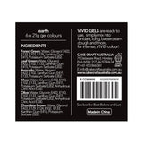 VIVID - GEL COLOUR - EARTHY 6 PACK - 21g x 6