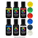 VIVID - GEL COLOUR - PRIMARY 6 PACK - 21g x 6
