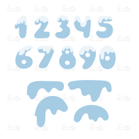 DRIP FONT POP- NUMBERS